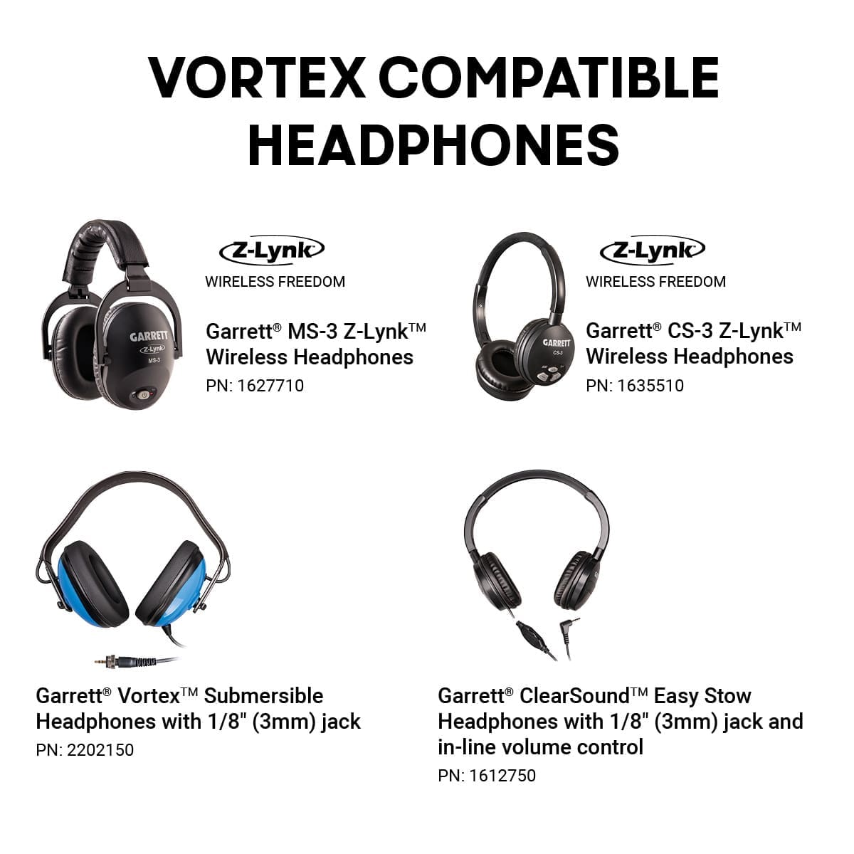 Rize Garrett Vortex VX9 Dedektör - Z-Lynk uyumu, hedef sesinin gecikmesiz ve daha kontrollü takip edilmesini sağlar.