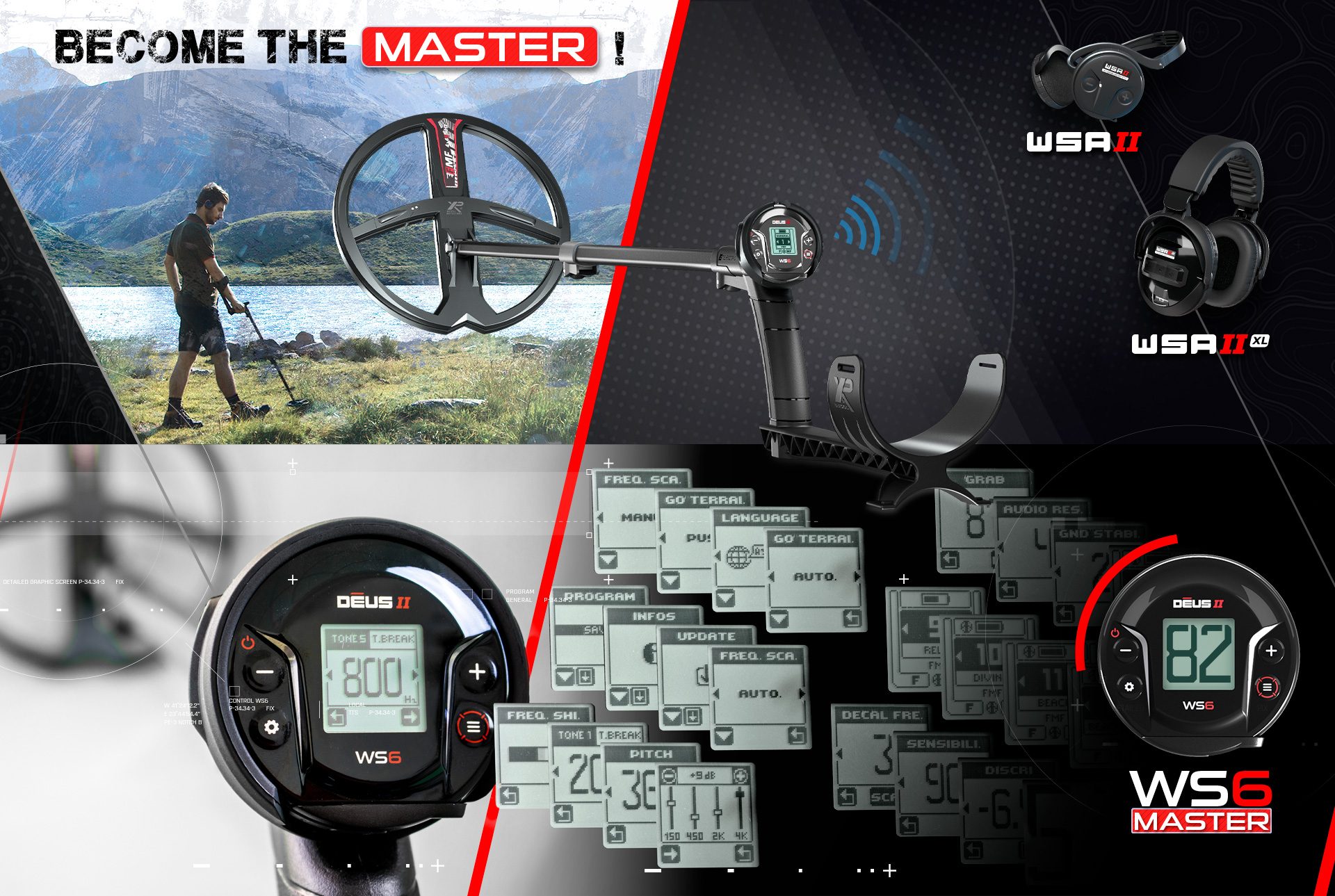 Rize XP Deus II WS6 MASTER - XP WS6 MASTER Deus 2 saha ve su kullanımı